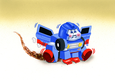 Skiddin' MARK / Scootin' SCOTT Final Art - Trashformers  Series 2 2023