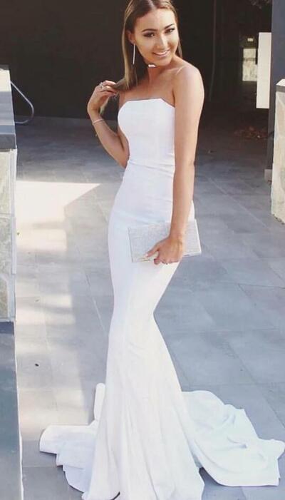 Strapless Mermaid Prom Dress,Fashion Evening Dress