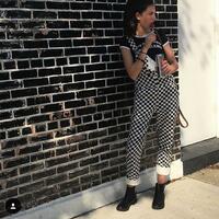 Checkerboard Overalls Dungarees - Thumbnail 4