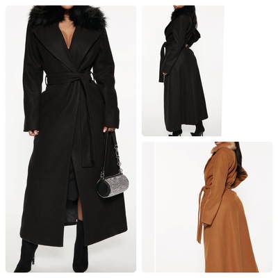 Faux Fur Trench-TD