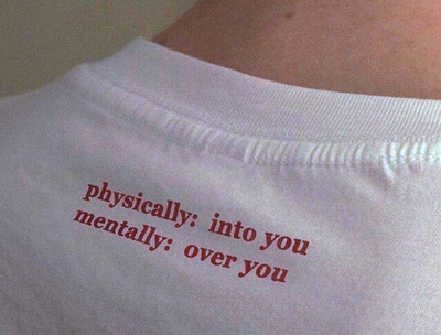 Free Shipping-PHYSICALLY INTO YOU MENTALLY OVER YOU TEE