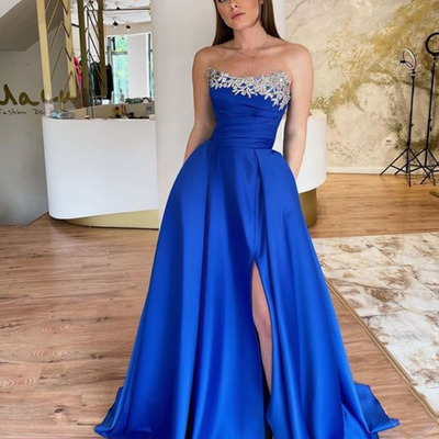Prom Dresses Royal Blue with Pockets