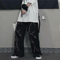 Lightning Black Casual Pants - Thumbnail 3