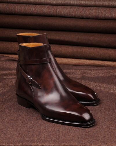 Dark Brown Museum Calf Jodhpur Boots