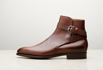 Handmade Dark Brown Calf Leather Jodhpur Boot