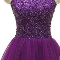 Short Homecoming Dress With Keyhole Back - Thumbnail 1