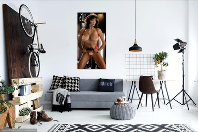 Photo poster, retro,Roberta Vasquez 1984, large size 24.0157x47.6378 inches. Wall decoration, home decor, gift.