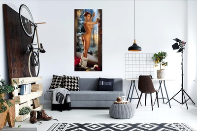 Photo poster, retro Karen McDougal, 1997, large size 24.0157x47.6378 inches. Wall decoration, home decor, gift.