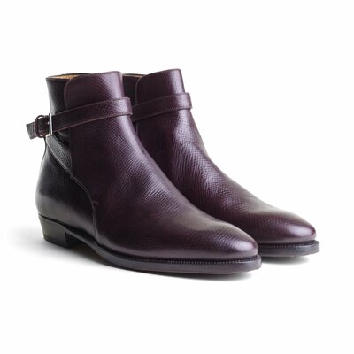 Made to Order Oxblood Horween Hatchgrain Jodhpur Boot