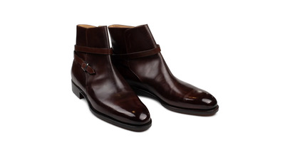 Handmade Jodhpur Boot in Calf Leather with Patina