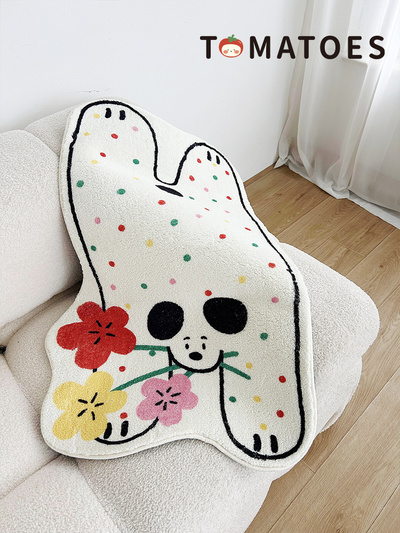 Cute Poka Dots Dog Carpet