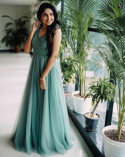 Dark Green A Line Beading Mother of the Bride /Groom Dresses Evening Formal Dress