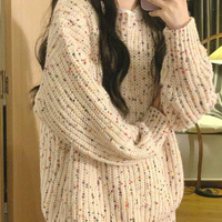 Colorful Dot Pullover Knit Sweater - Thumbnail 3