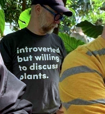 Free Shipping-INTROVERTED BUT WILLING TO DISCUSS PLANTS TEE
