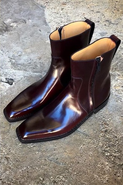 Unique Bespoke Norwegian Welting Jodhpur Zip Boot Made from Cordovan Leather