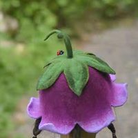 Purple Hats,Wool Felt Hats, Children's hats, Bell Orchid Hats - Thumbnail 3