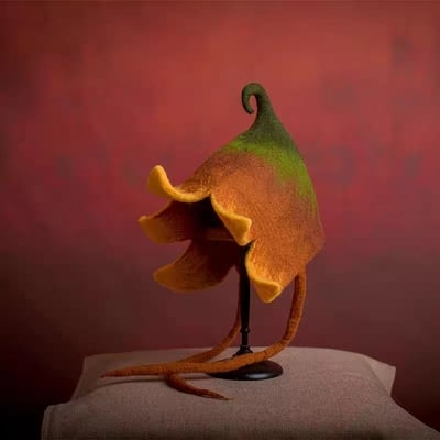 Sunflower Hats,Wool Felt Hats,  Elf Hat, Children's Hats,Forest Country Style Hats