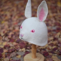 Christmas Hats,Wool Felt Hats, Elf Hat, Christmas Bunny Hats - Thumbnail 2