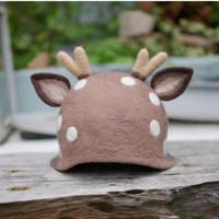 Christmas Hats,Christmas Deer Hats, Wool Felt Hats, Elf Hats - Thumbnail 4