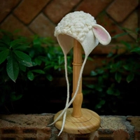 Christmas Hats,Sheep Hats, Wool Felt Hats, Elf Hats, Winter Ear Flaps Hats - Thumbnail 3