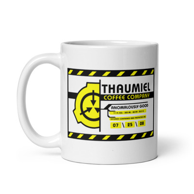 Thaumiel coffee co mug - secure contain protect