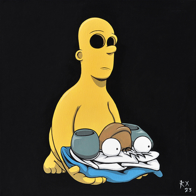 Painting by RX Strip "Light Off Yellow"