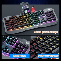 Cool Mechanical Keyboard With Colorful Light For Desktop PC PKB07 - Thumbnail 2