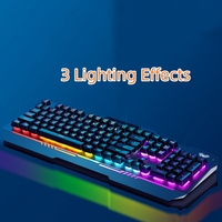Cool Mechanical Keyboard With Colorful Light For Desktop PC PKB07 - Thumbnail 4