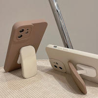 Creative Silicone Case For iPhone 15 14 13 With Press Stand IPS605 - Thumbnail 3