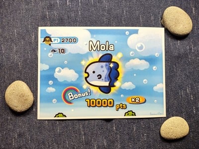 Mola Fishing Minigame Mini Print