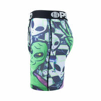 Alien Printed 2PK Mens Underwear Lingerie lengthen athlete sports boxer shorts breathable underpants P58 - Thumbnail 2