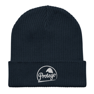 Organic Ribbed Logo Beanie