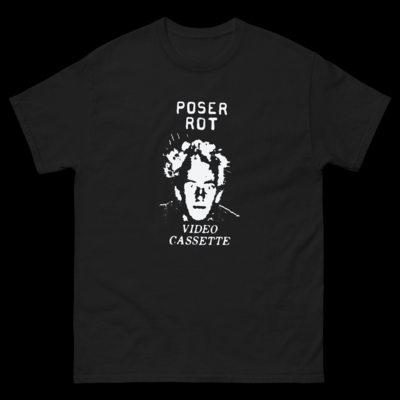 POSER-ROT VIDEO CASSETTE TEE / VHS IS DEAD BETAMAX CASETTE TEE