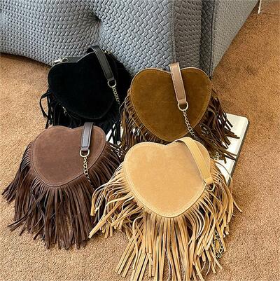 Heart Shape Tassel Bag