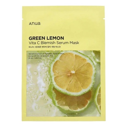 ANUA GREEN LEMON VITA C BLEMISH SERUM MASK
