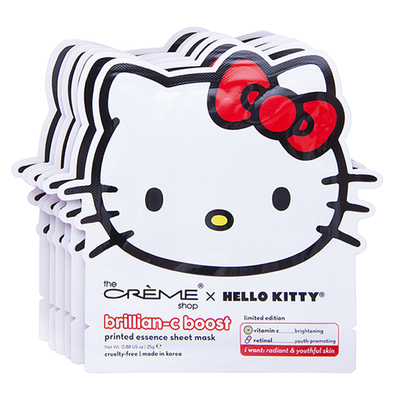 THE CREME SHOP KITTY BRILLIAN C BOOST PRINTED ESSENCE SHEET MASK