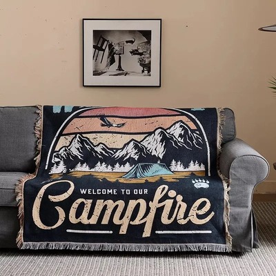 Tapestry outdoor camping blanket boho sofa blanket decoration tapestry leisure blanket