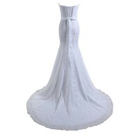 Wedding Dresses,tube Top Long Bridal Wedding Dress Trailing Evening Dress - Thumbnail 2