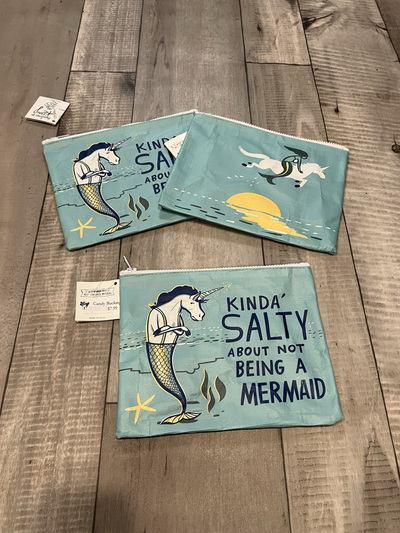 Zipper Pouch - Salty about not being a mermaid