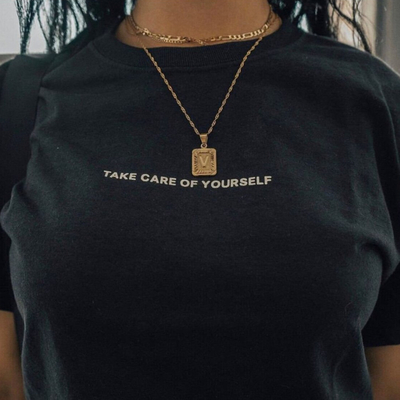 Take care of Yourself Tee in Black