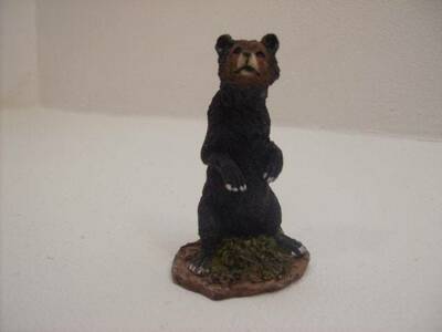 Black Bear Standing Figurine Collectible n3237