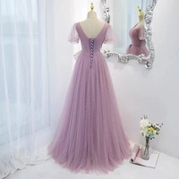 purple Evening Dress,temperamental Lady Dress,dream Fairy Dress - Thumbnail 2