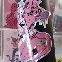 6x6 Tsulala x Zambicandy holo sticker - Thumbnail 2