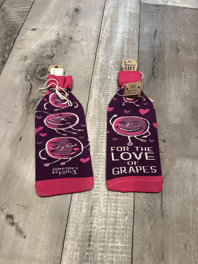 For the Love of Grapes- Wine Bottle Sleeves