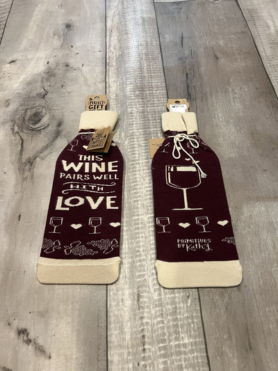 This Wine Pairs well with Love- Wine Bottle Sleeves