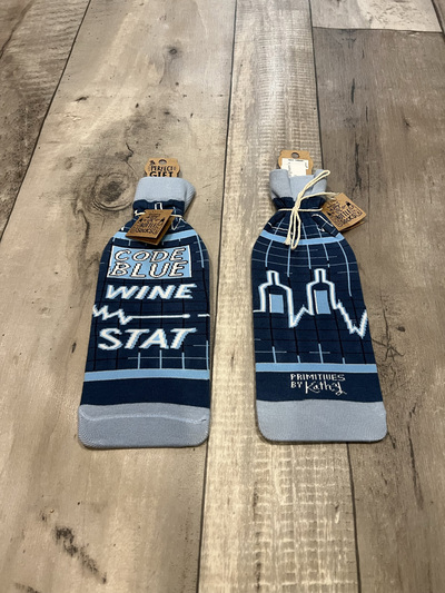Code Blue- Wine Stat- Wine Bottle Sleeves