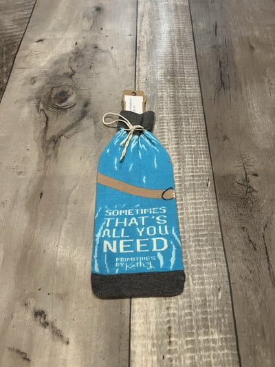 Wine Is like a Hug in a bottle- Wine Bottle Sleeves