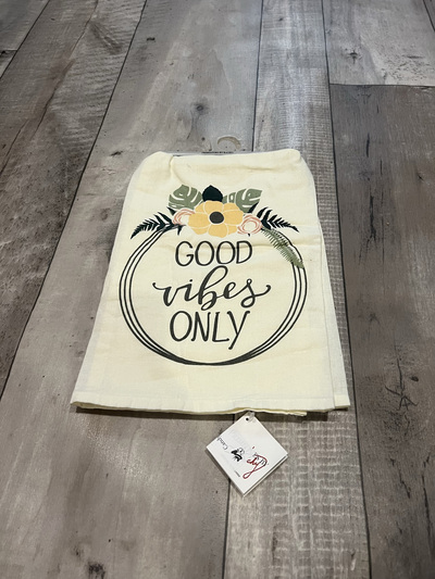 Good Vibes Only- Tea Towel