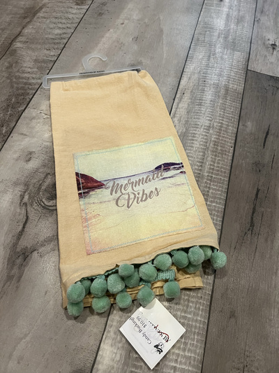 Mermaid Vibes- Tea Towel