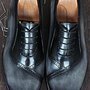 Handmade Lace-Up Calfskin Luxury Mens Italian Leather Shoe